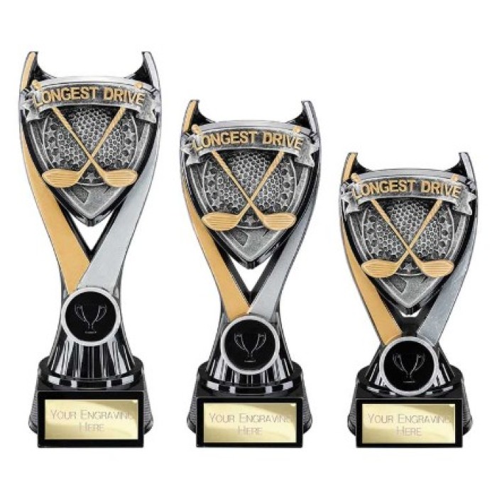 WOLVERINE LONGEST DRIVE GOLF AWARD - 3 SIZES - 16CM TO 20CM
